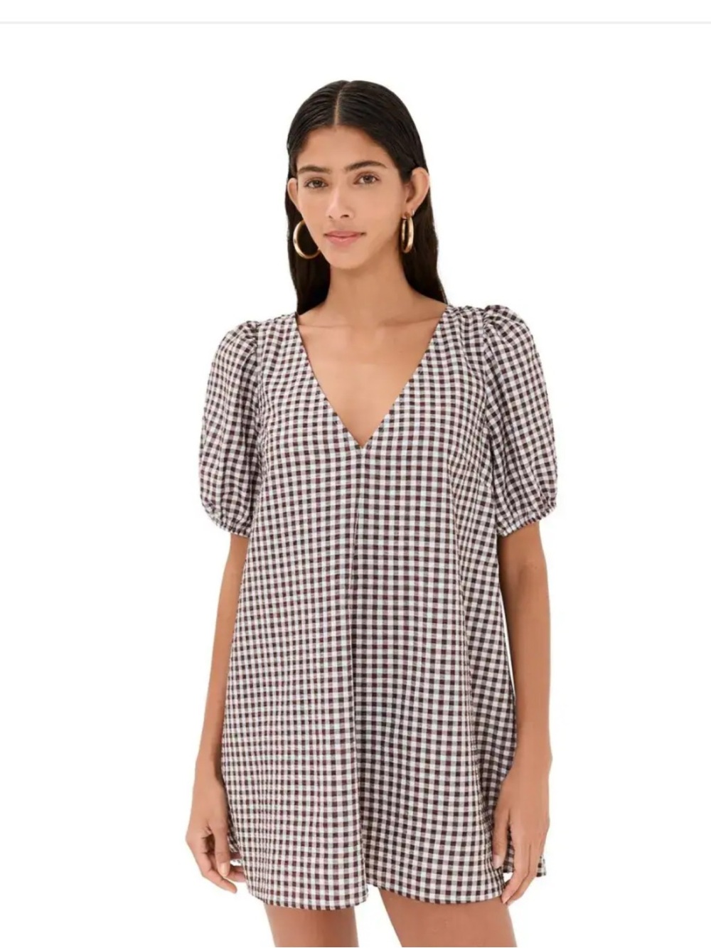 STAUD Marsha Mini Gingham Dress
Size XS